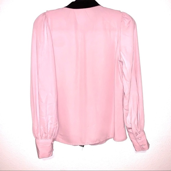 J. Juań Pink Button Down Blouse Medium - Picture 2 of 3